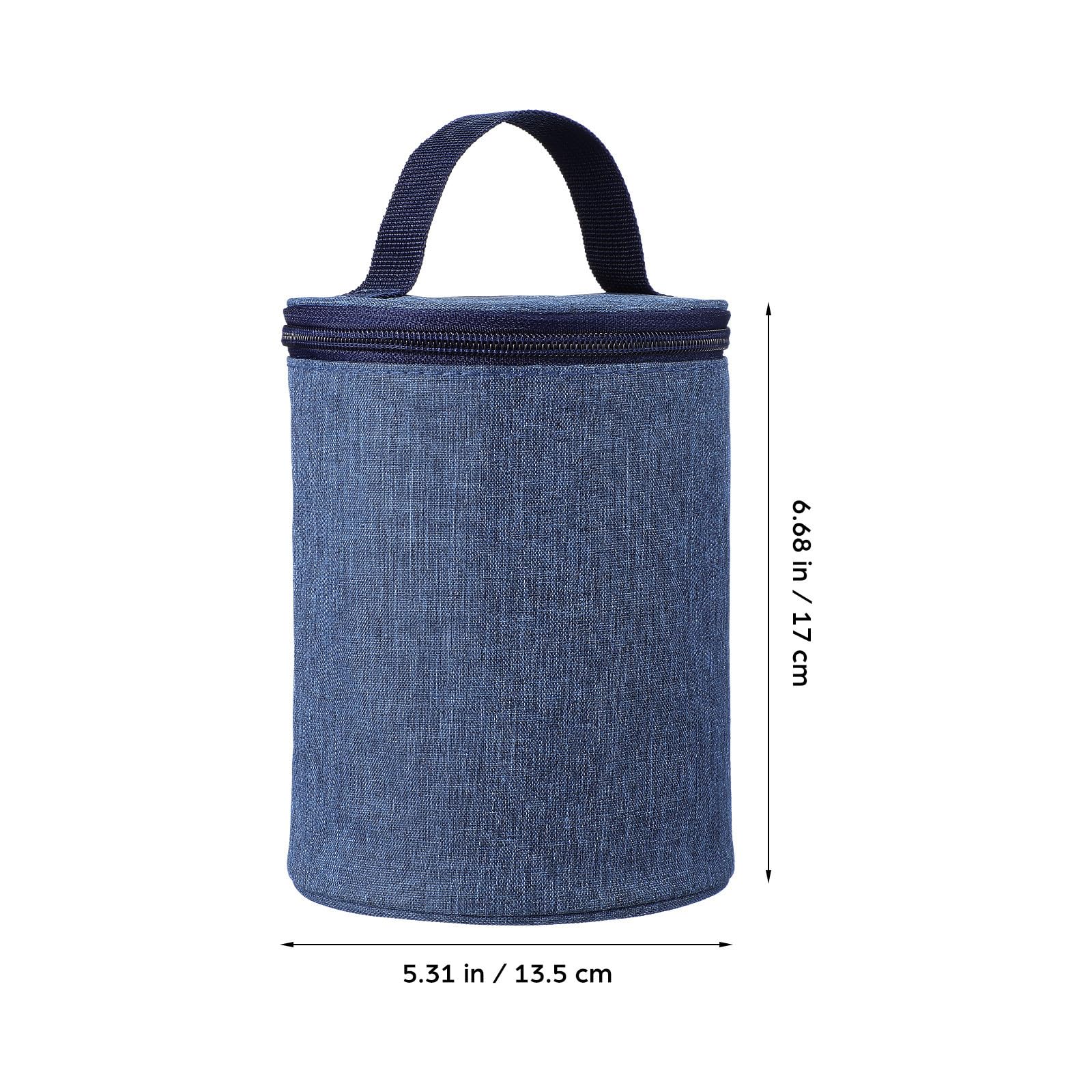 Outanaya Bolsa Térmica para Taza de Sopa de Lona Forro de Aluminio | No se Deforma Fácilmente, Conservación del Calor, para Llevar y Uso en Casa, Suministro Práctico