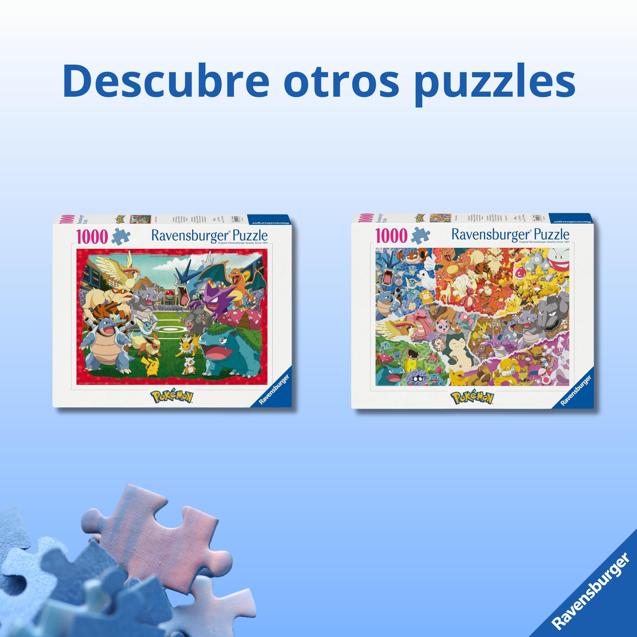 Ravensburger - Puzzle 1000 Piezas Pokemon Challenge | Puzzle Adultos | para Toda La Familia | 70x50 Cm | Rompecabezas Adultos