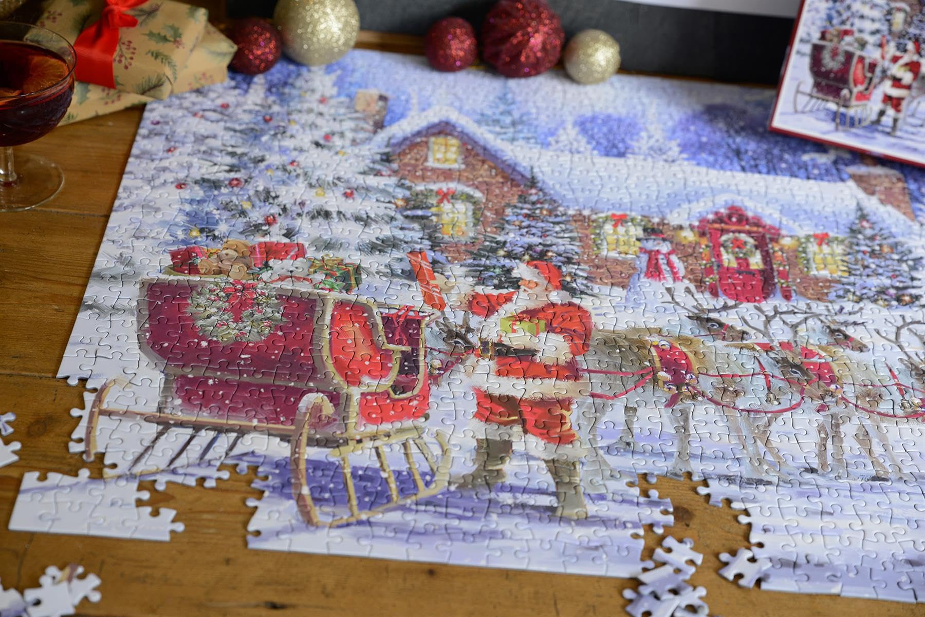 Santa'S Visit 1000 Piece Jigsaw Puzzle
