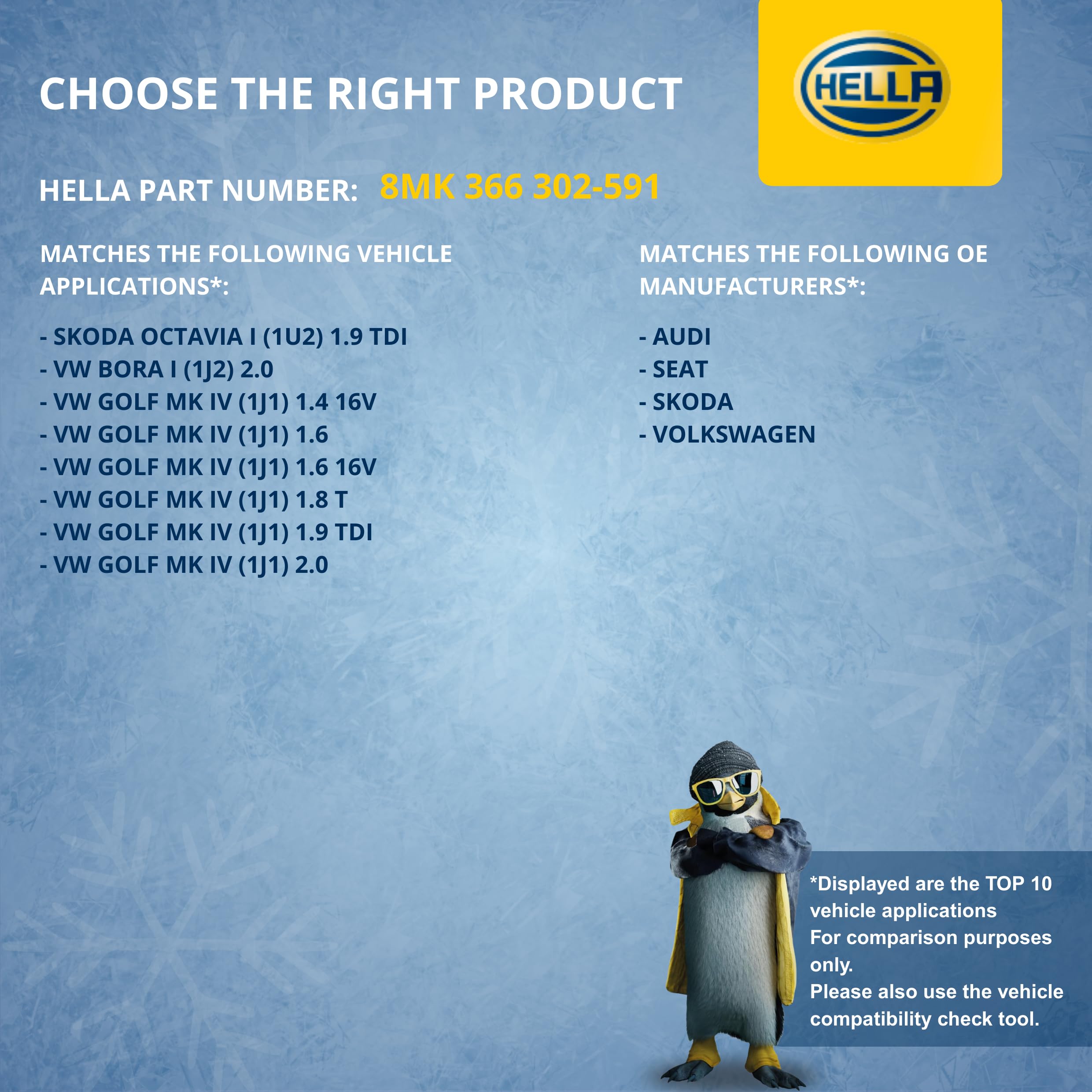HELLA Radiatore, Raffreddamento motore 8MK366302-591