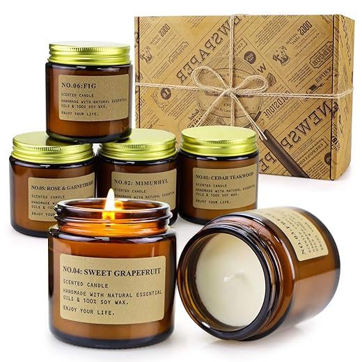 Nachy Giftset geurkaarsen voor vrouwen – 6 stuks