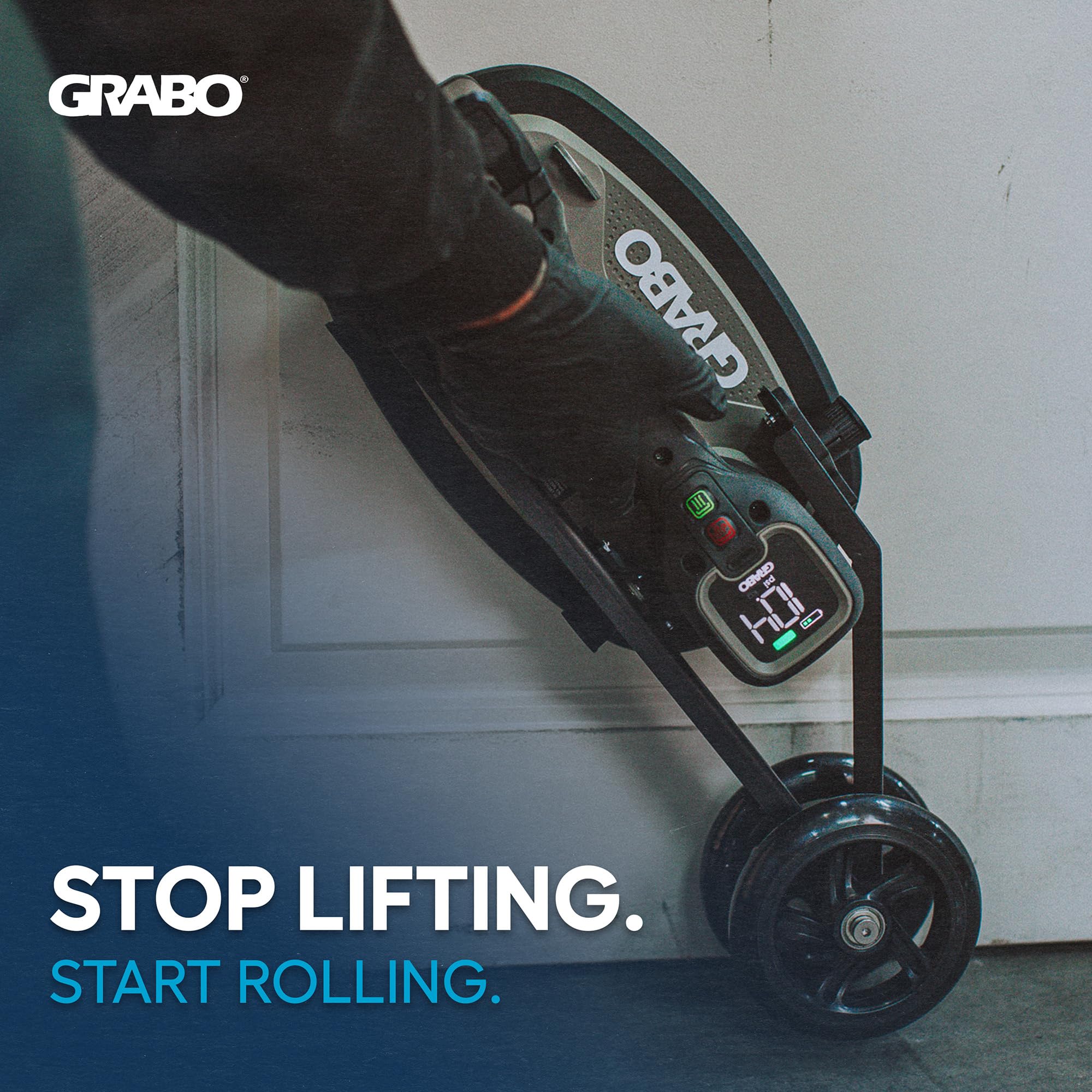 GRABO Roller bis 80 kg belastbar – Für GRABO & FLEX Modelle – Profi Zubehör für Vakuumheber – Müheloses Bewegen und präzises Positionieren schwerer Platten – Schnelle Montage dank Federbolzen-System