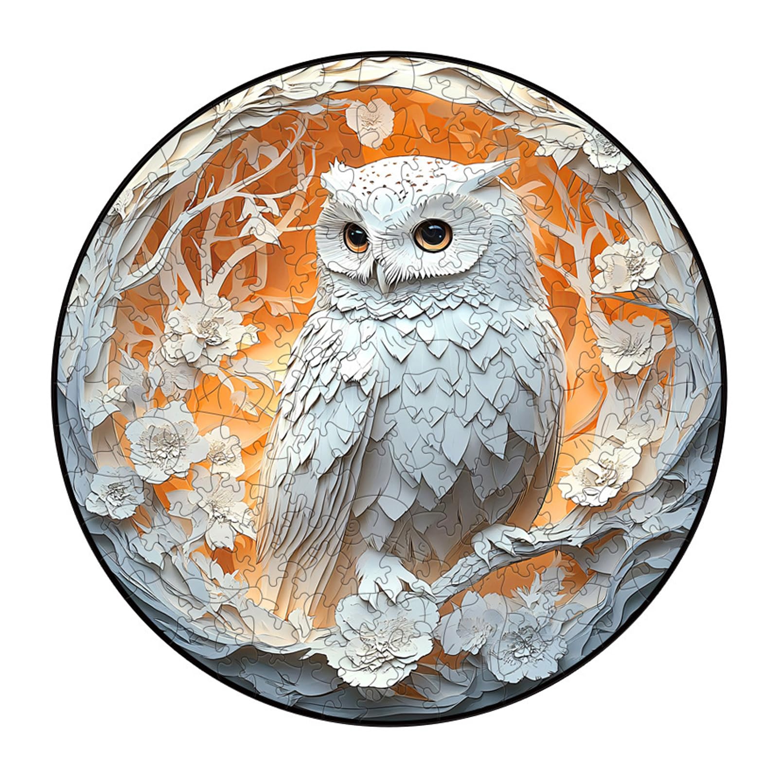 OSNIYAW Wooden Puzzles for Adults, Unique Animal Shape, Wooden Puzzles for Home Wall Decorations, Owl/Doves/Lions, Wooden Puzzle, Unique Animal Shape Wooden