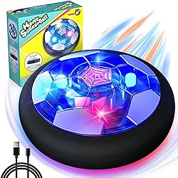 Freecat Rechargeable Hover Soccer Ball for Kids - Boy Birthday Gifts Age 6, 7, 8, 9, 10, 11, 12 Year Old, Indoor Light-Up Air Power Floating Soccer Ball Boy Toys for Kids Age 4-6, 6-8, 8-12