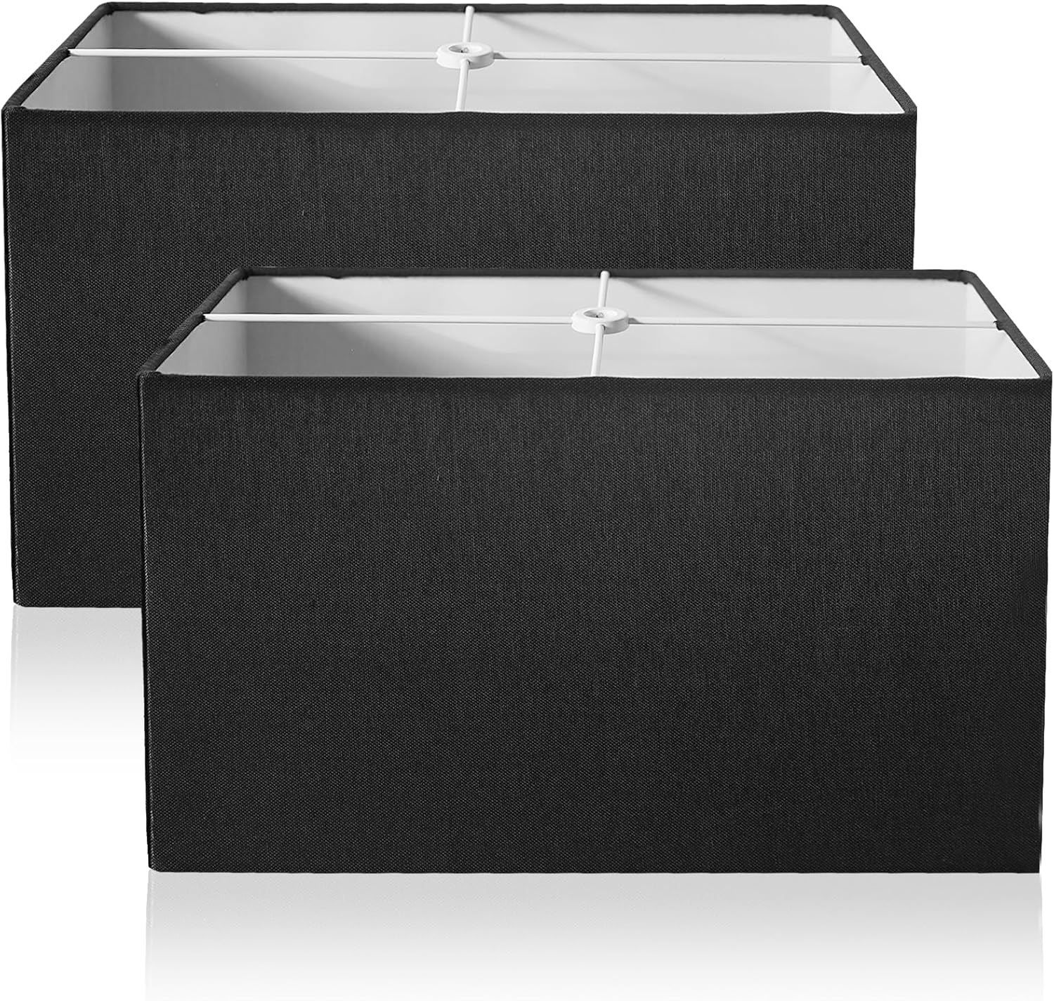 Lamp Shades Set of 2 Square Lampshade for Table Lamp Floor Lamps,6.7x12