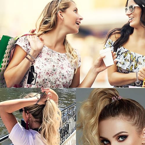 Miniatura 5 de BIHRTC Llavero de muñeca con resorte flexible espiral de muñeca de bobina de sauna llavero