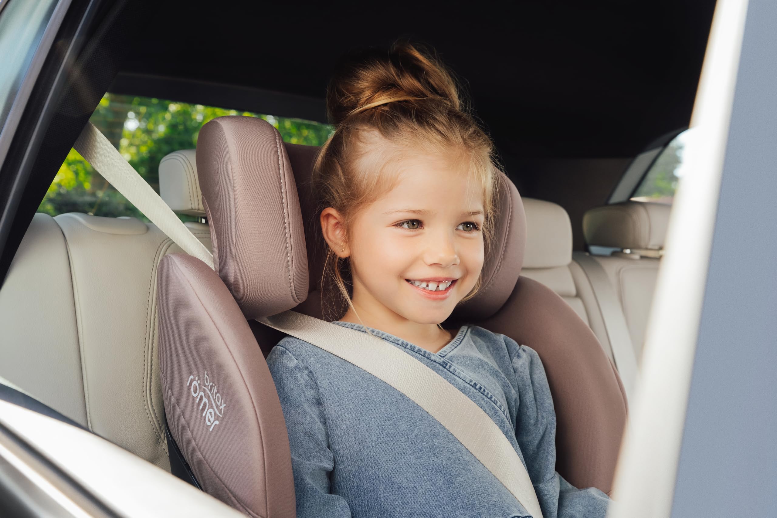 Seggiolino auto Britax Römer RIDER, per bambini da 40 a 125 cm (i-Size) con ISOFIX e gamba di supporto, nascita - 7 anni, Midnight Grey