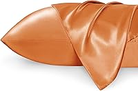 Vista 212 de Bedsure Fundas de almohada de satén, similares a las fundas de almohada de seda tamaño Queen, juego de 2, fundas de almohada para mujeres que