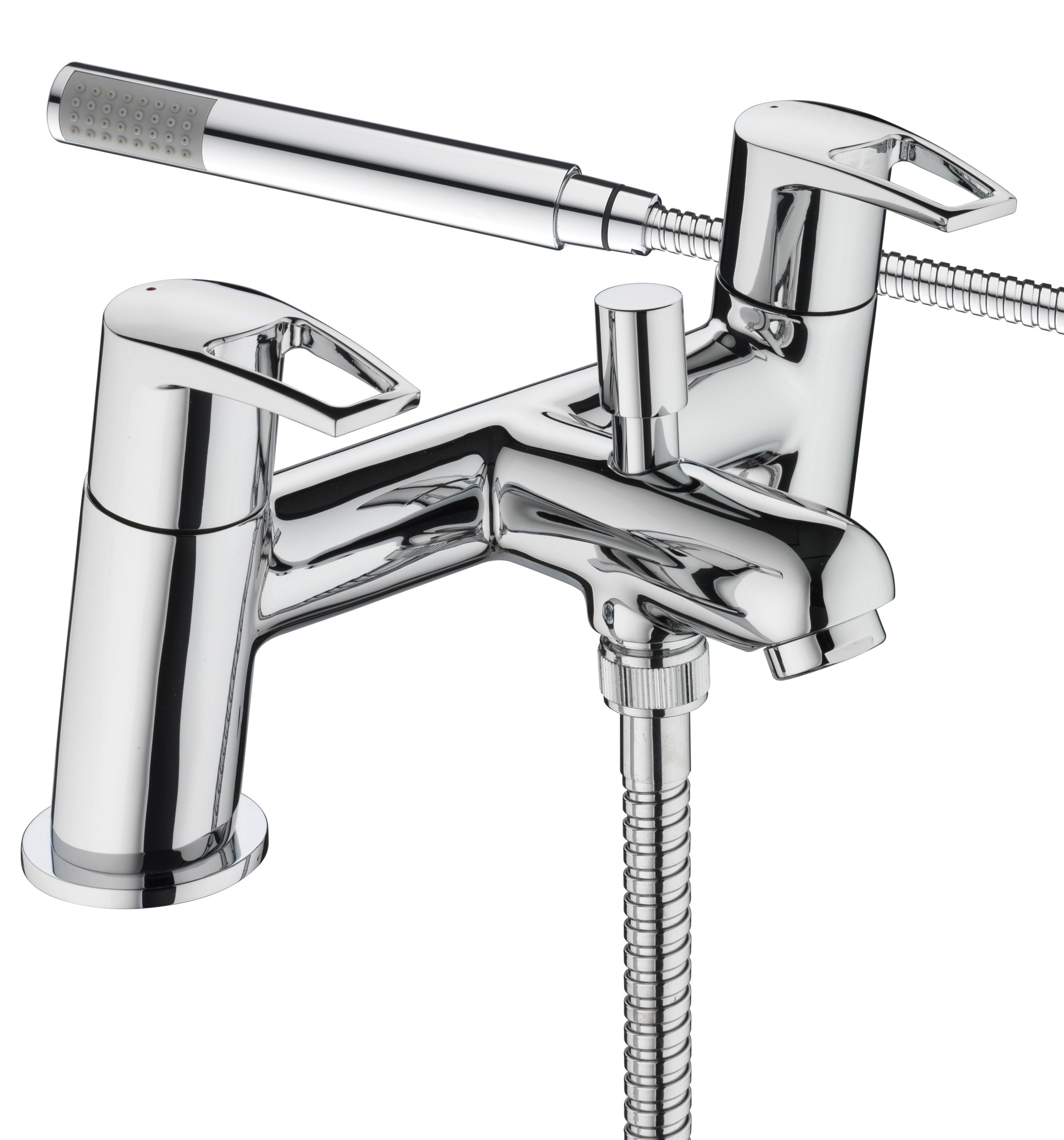 Bristan Smile Taps Bath Shower Mixer In Chrome Brass