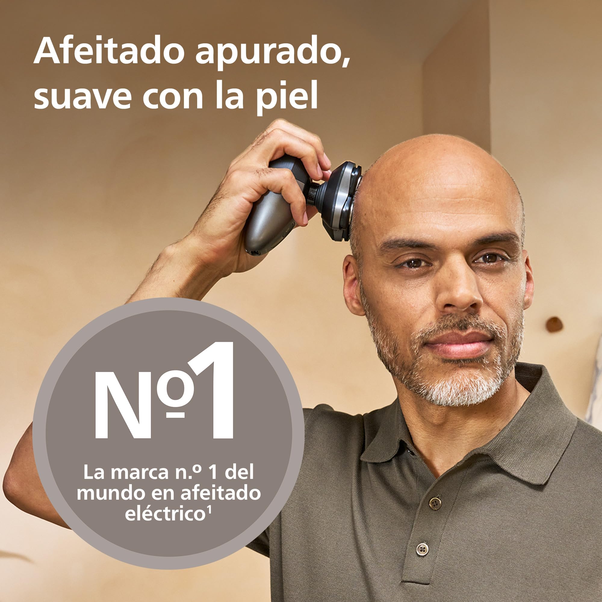 Philips Afeitadora Cabeza Serie 7000 Pro – Afeitadora Cabeza para Hombres y Mujeres, Cabezal flexible 360°, Cuchillas ComfortCut para un Afeitado Apurado y Suave, HS7980/15