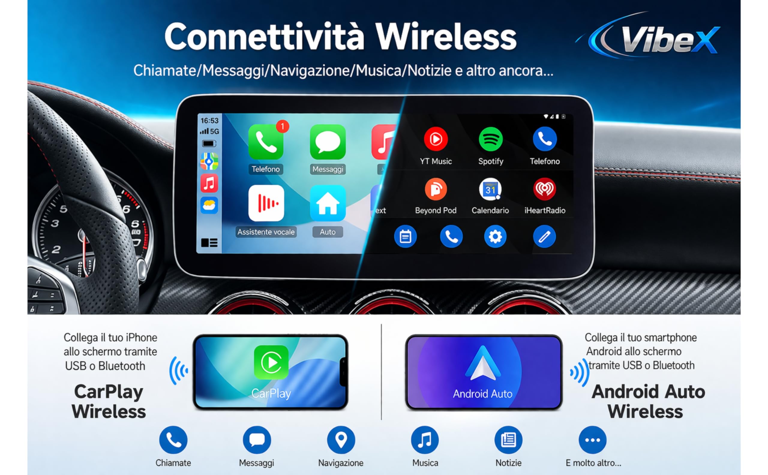 Monitor 10.25" Mercedes Classe A W176 CLA C117 GLA X156 NTG 4.5 4.7 Linux Apple CarPlay Android Auto Wireless Schermo HD IPS OEM Plug & Play