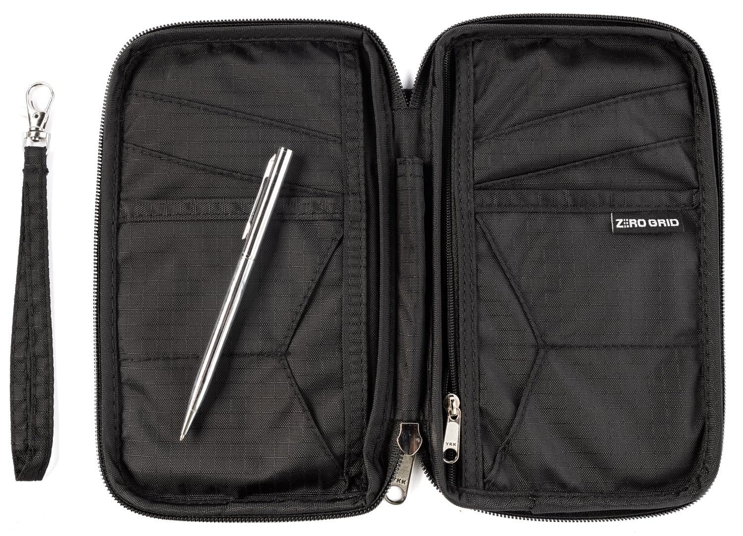 Travel Wallet & Family Passport Holder w/RFID Blocking- Document Organizer Case, Black, One size