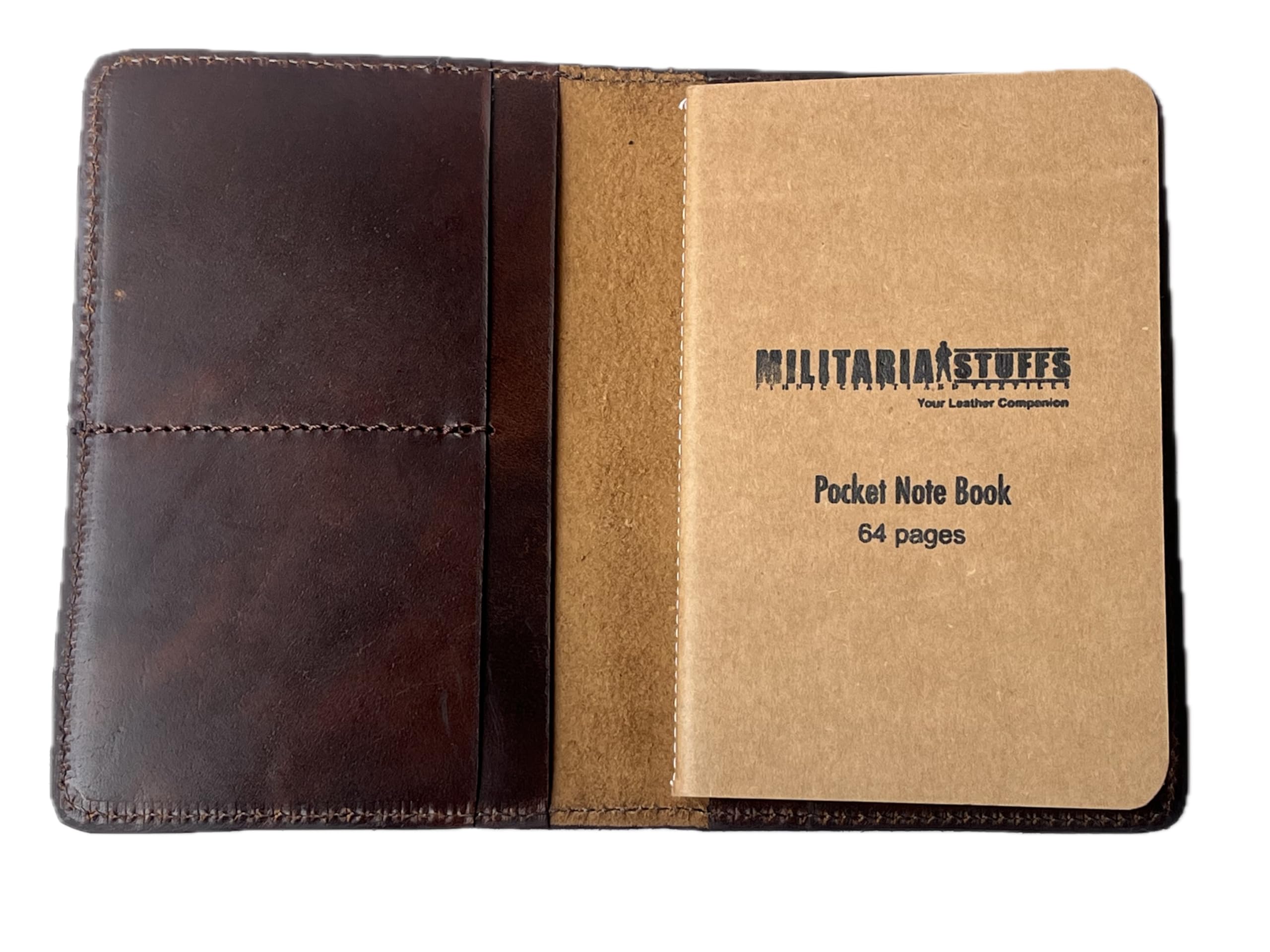 Funda de cuero para notas de campo, funda de cuaderno para Moleskine Cahier, hecha a mano, cubierta de cuero vintage de 3.5 x 5.5 pulgadas, cuaderno de viajeros recargable