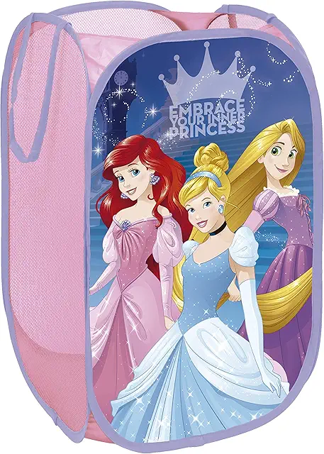 Official Disney Princess Foldable Storage Basket - Toys & Clothes Organizer