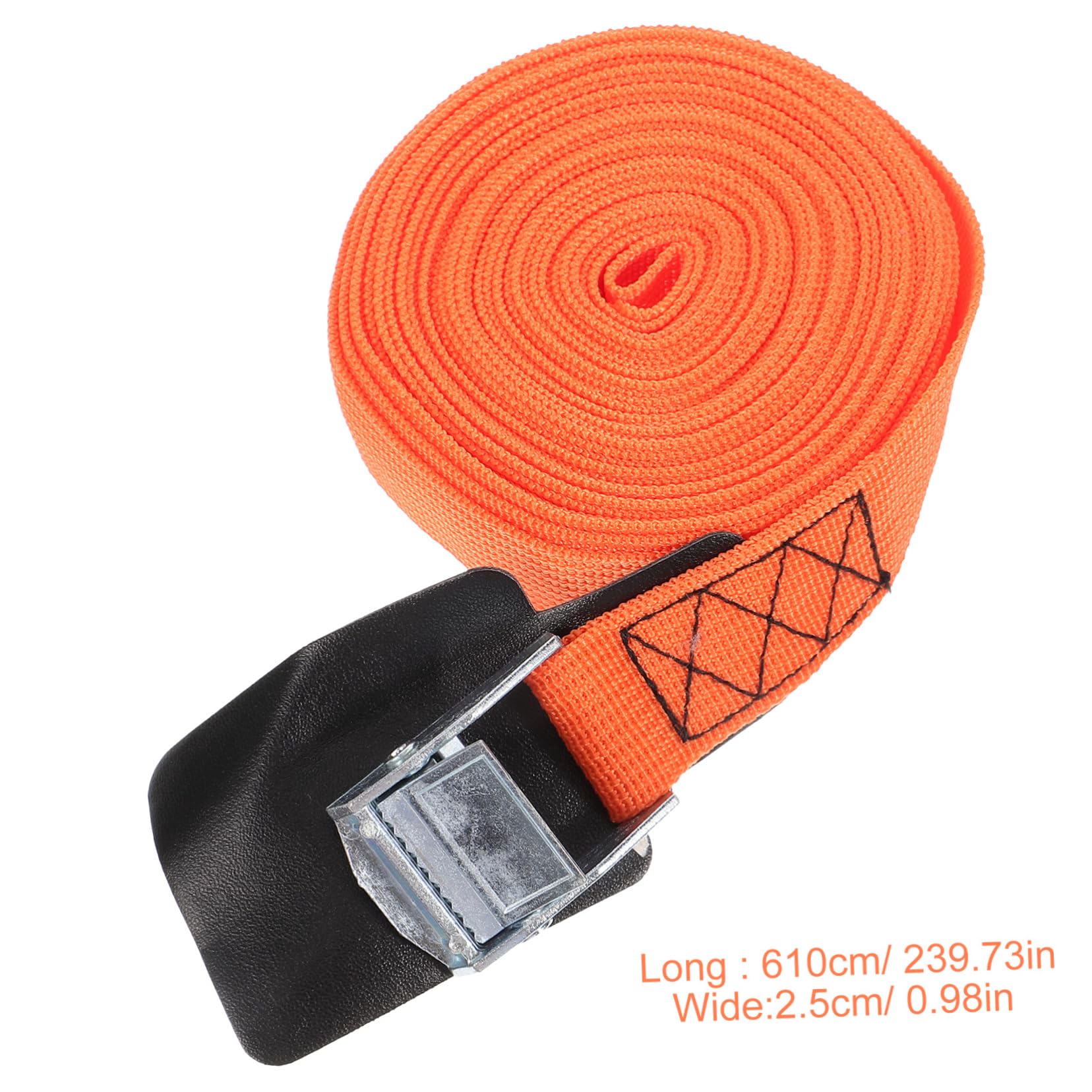 GRIRIW 2Rolls Tie Down Straps with Buckles Heavy Duty Ratchet Cargo Straps for Secure Lashing for Truck Drivers and Haulage Contractors and