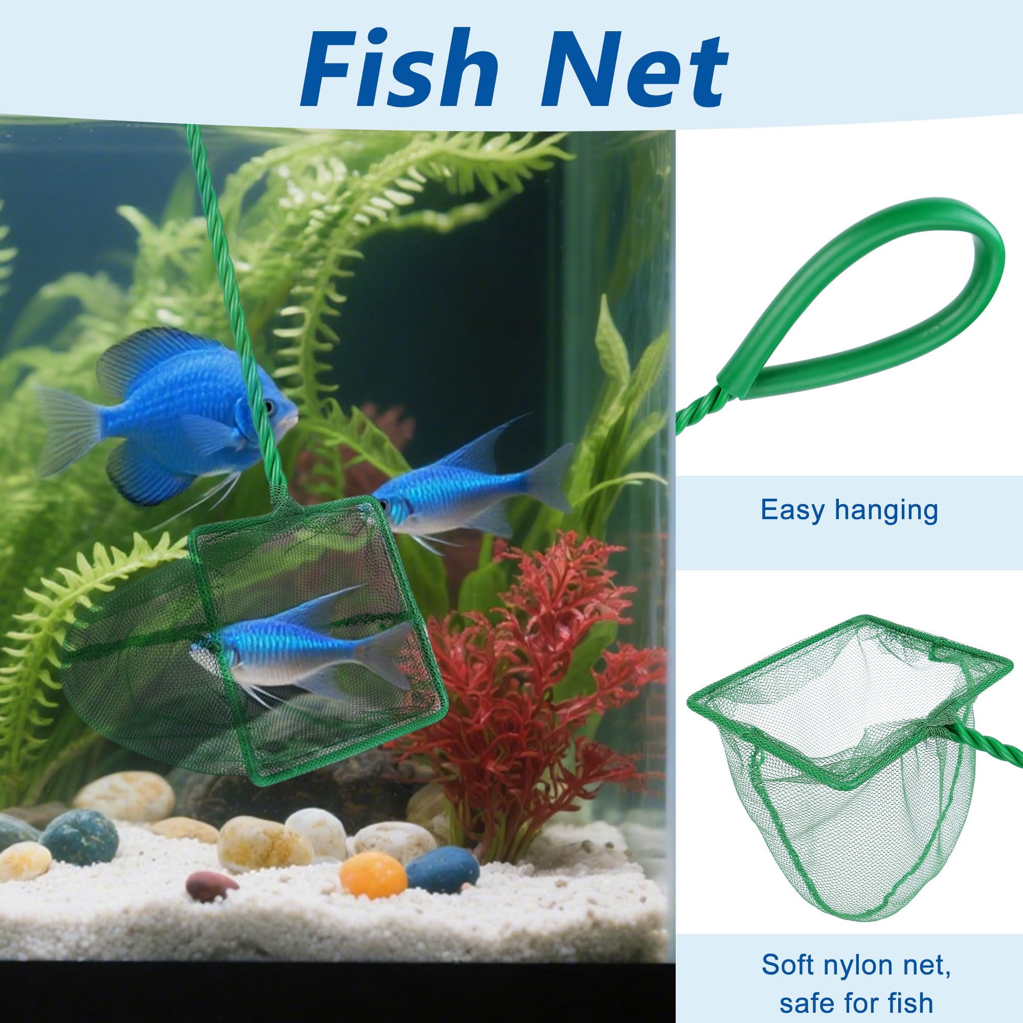 Lpraer Siphon d'aquarium de 2,6 m - Kit d'outils pour changer l'eau - Nettoyage du sable et du gravier - Compatible avec différentes tailles de réservoir
