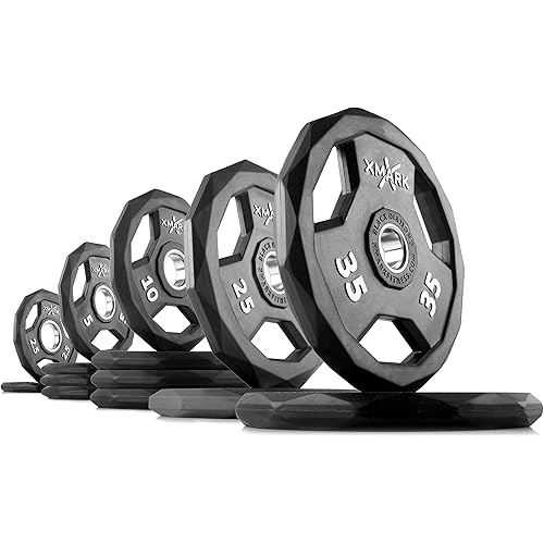 XMARK BLACK DIAMOND Olympic Weight Plates, Barbell Weights