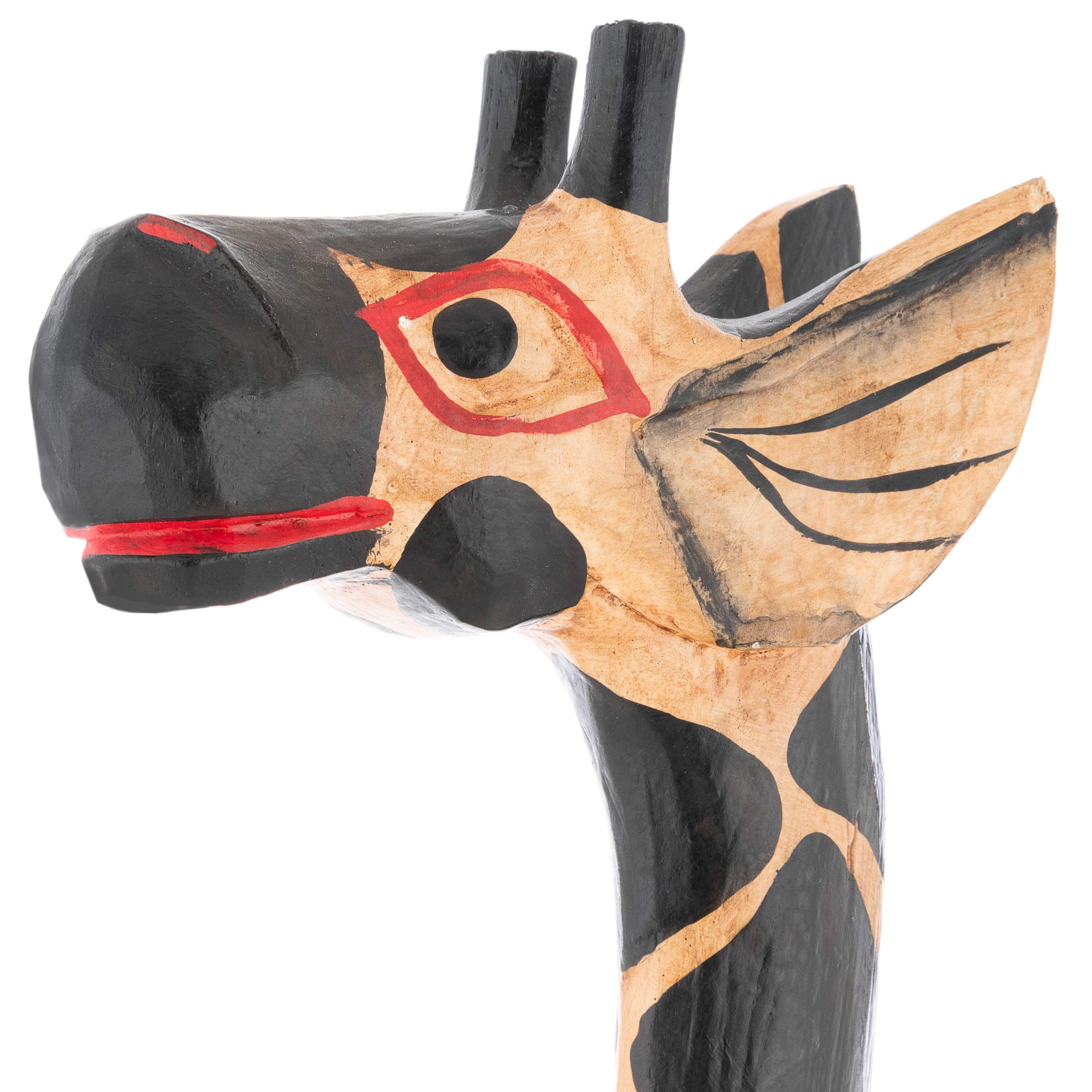 DIVERO Deko Giraffe aus Holz – Größe XL - gefertigt in Handarbeit