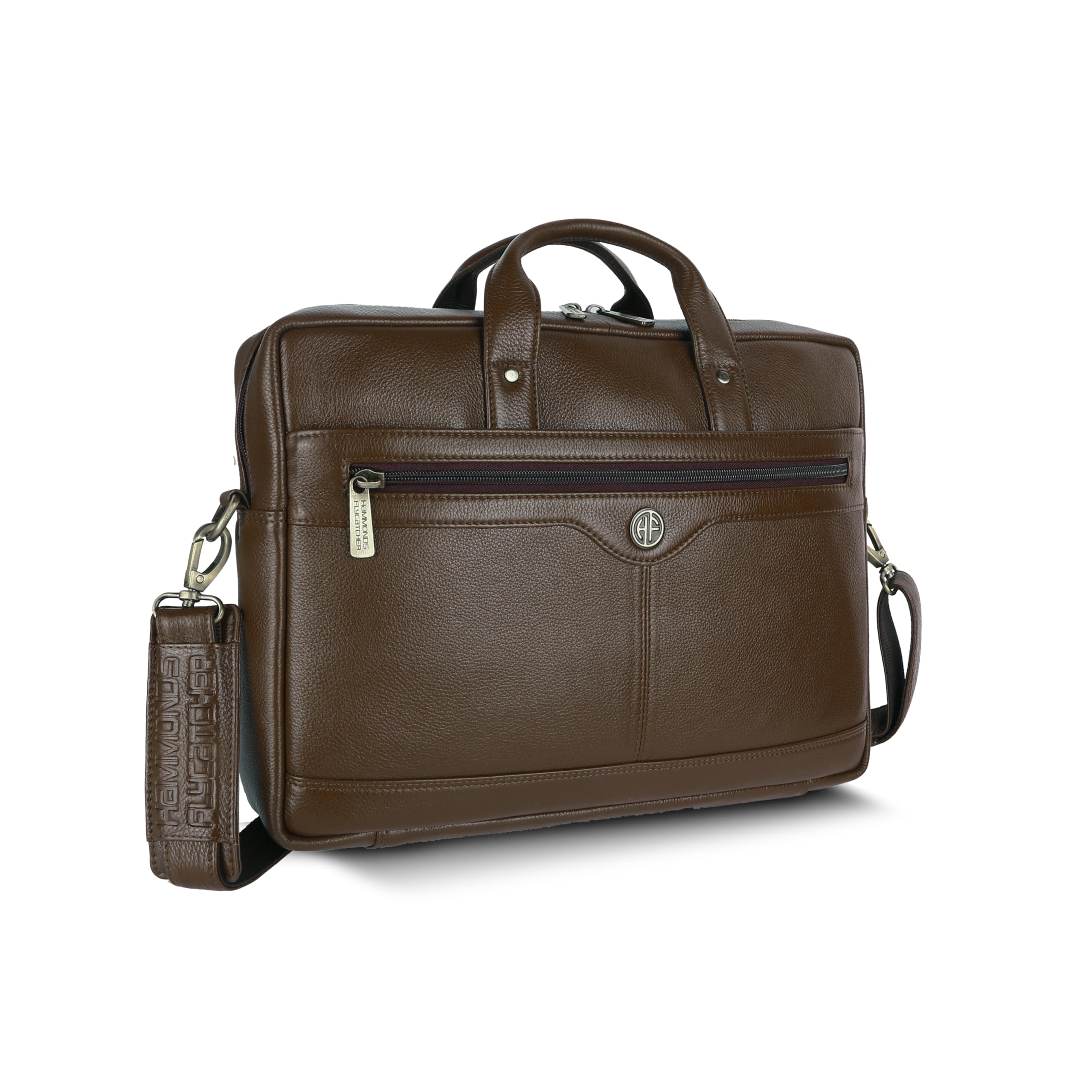 HAMMONDS FLYCATCHER Unisex-Adult Genuine Leather Executive Office Messenger Bag.