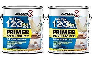Bulls Eye 1-2-3 Plus Primer, Gallon, White, 2 Pack