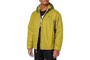 Adidas Coats for Men: The BSC 3-Stripes Puffy Hooded Jacket