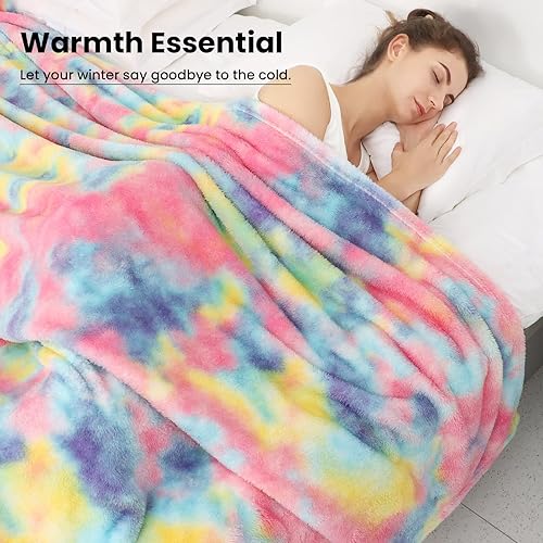 Miniatura 4 de Manta de forro polar, acogedora, suave y ligera, cálida de felpa colorida, mantas de otoño para sofá, cama, camping, viajes, picnic, al aire libre,