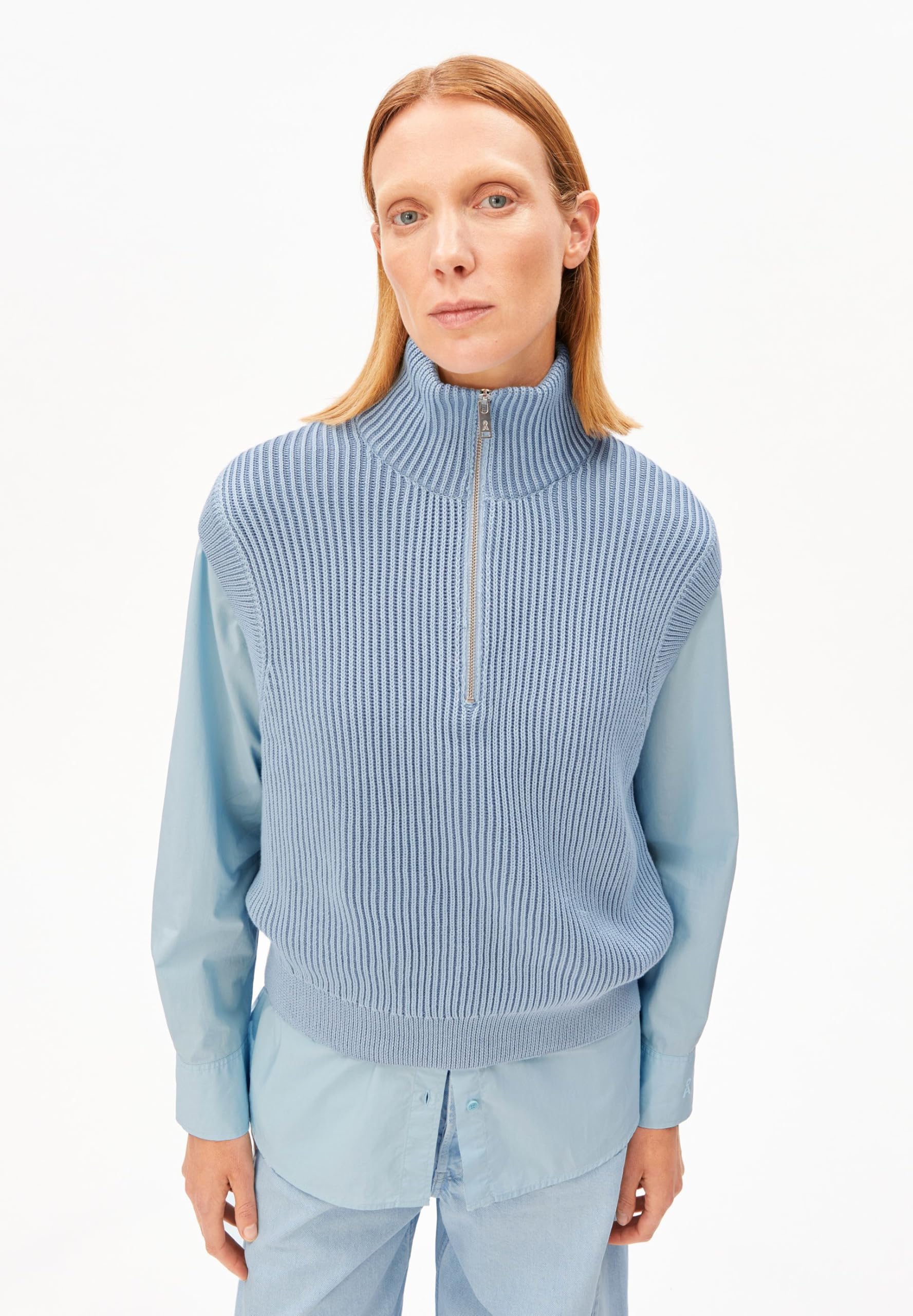 ARMEDANGELS Damen Pullunder aus Bio-Baumwolle VANISÉ Knit Loose Fit