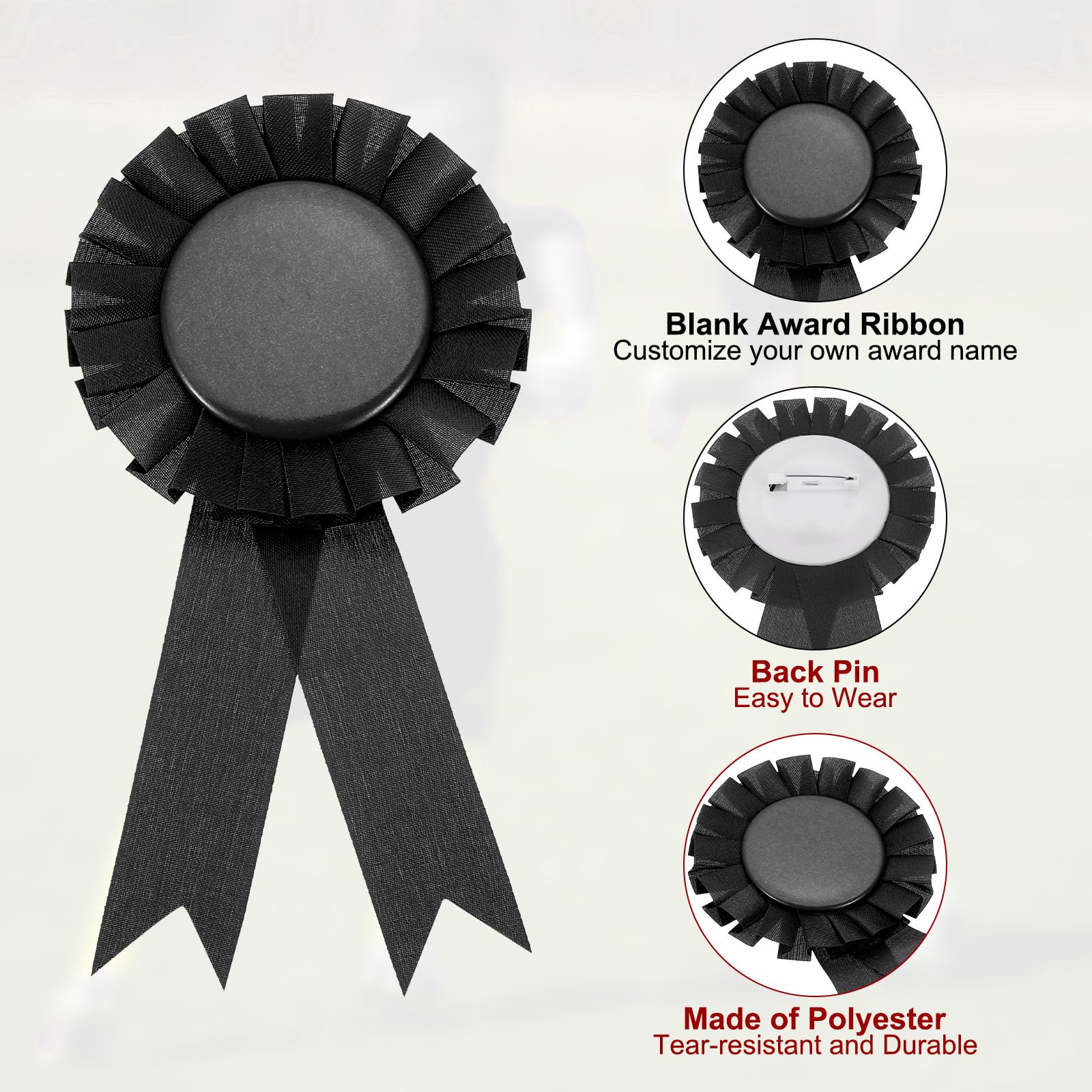 PATIKIL 8Pcs Blank Award Ribbon - Image 3