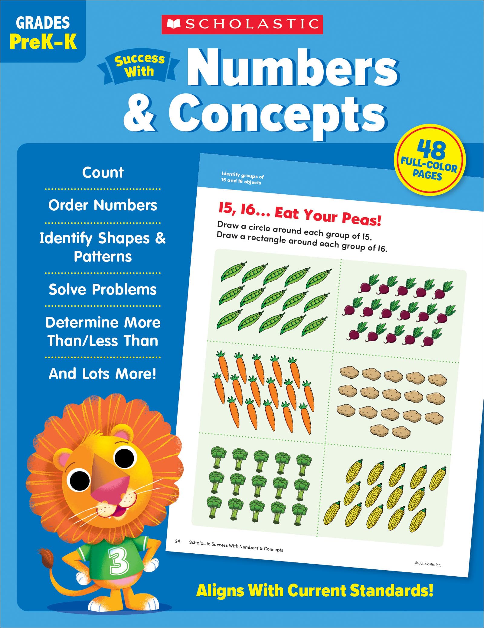 Scholastic Success with Numbers & Concepts Workbook (Scholastic Success; Grades Prek-k)