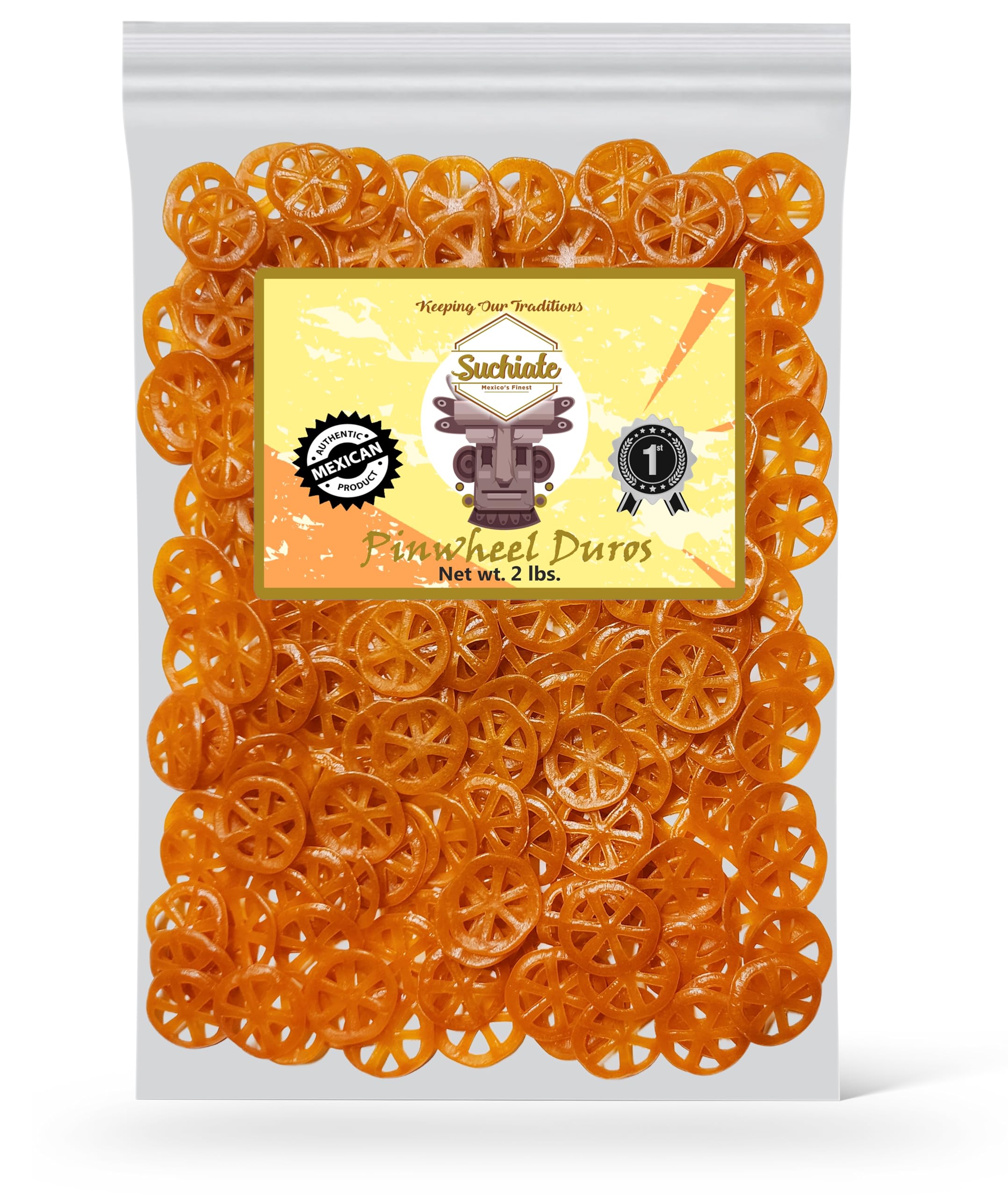 Mexican Duritos Wheat Snacks Fried Snacks - Chicharrones de Harina (2 pounds Pinwheels/Ruedas (Pack of 1))