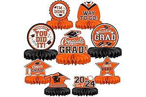 9PCS Graduation Party Decorations Class of 2024 Congrats Grad Table Centerpiece Congratulate...