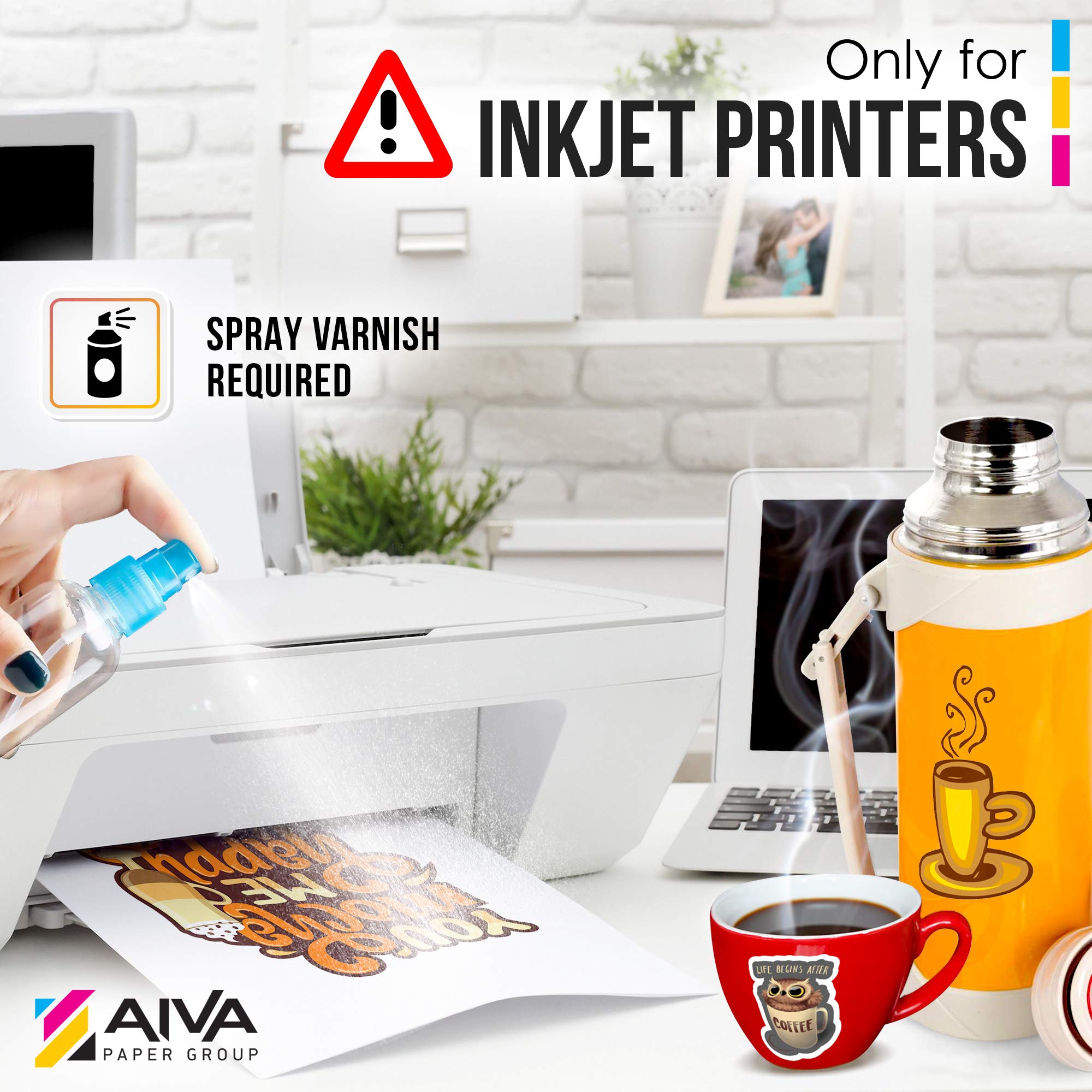 Waterslide Decal Paper For Inkjet Printer White 20 Sheets