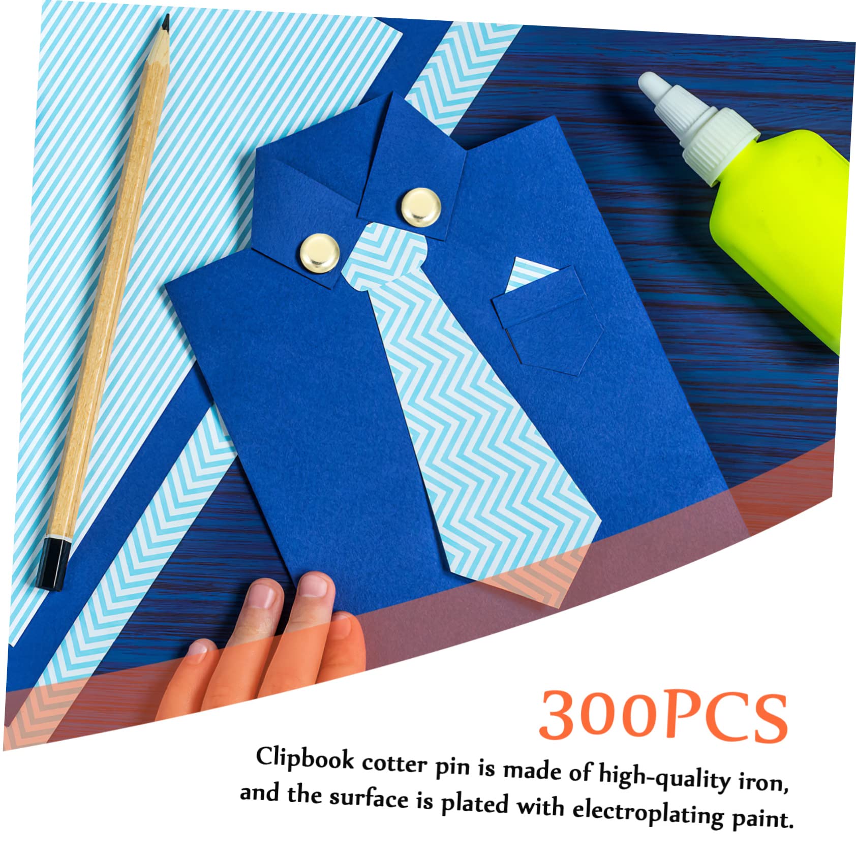 1500piezas Sujetadores Metálicos Redondos Para Manualidades Clips De Papel Decorativos Para Scrapbooking Proyectos Diy y Tarjetas
