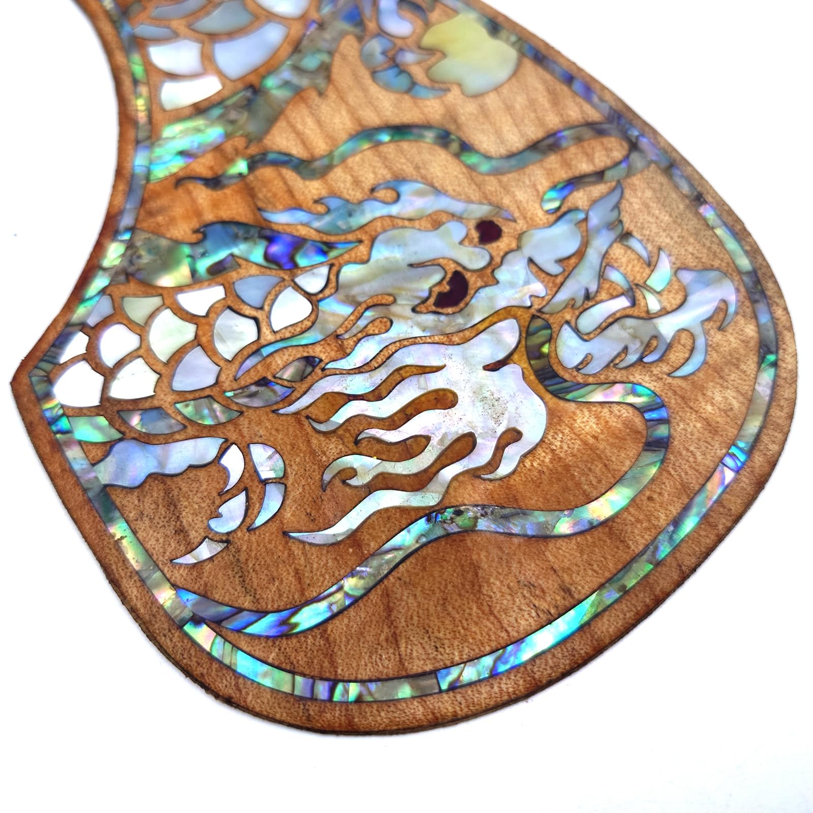 Guitar Pick Guard, Battipenna in abalone in palissandro autoadesivo for Chitarre acustiche folk D-45 Taylor(18)