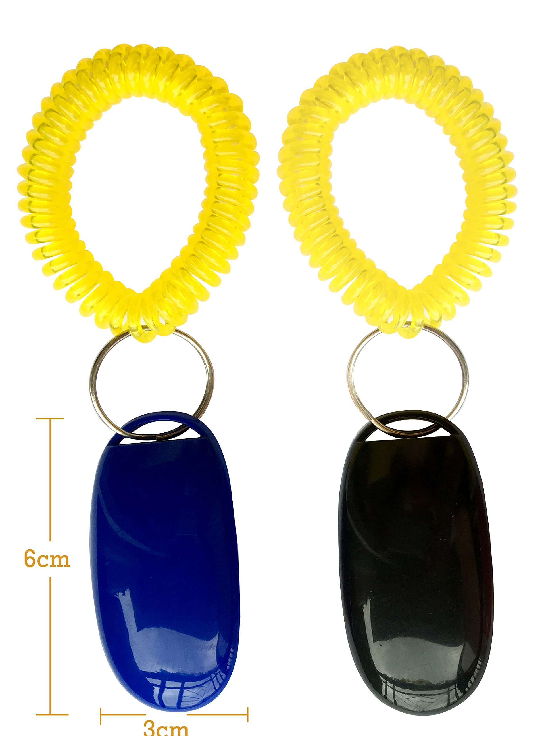 NewNewStar Pet Training Clicker with Wrist Strap, Dog Training Clicker, Black/Blue 3