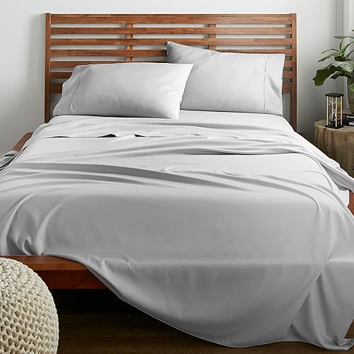 Miniatura 4 de safhome Juego de sábanas de 6 piezas de 21 pulgadas de profundidad para cama de tamaño King 6 piezas 100 algodón egipcio tejido de satén de 600