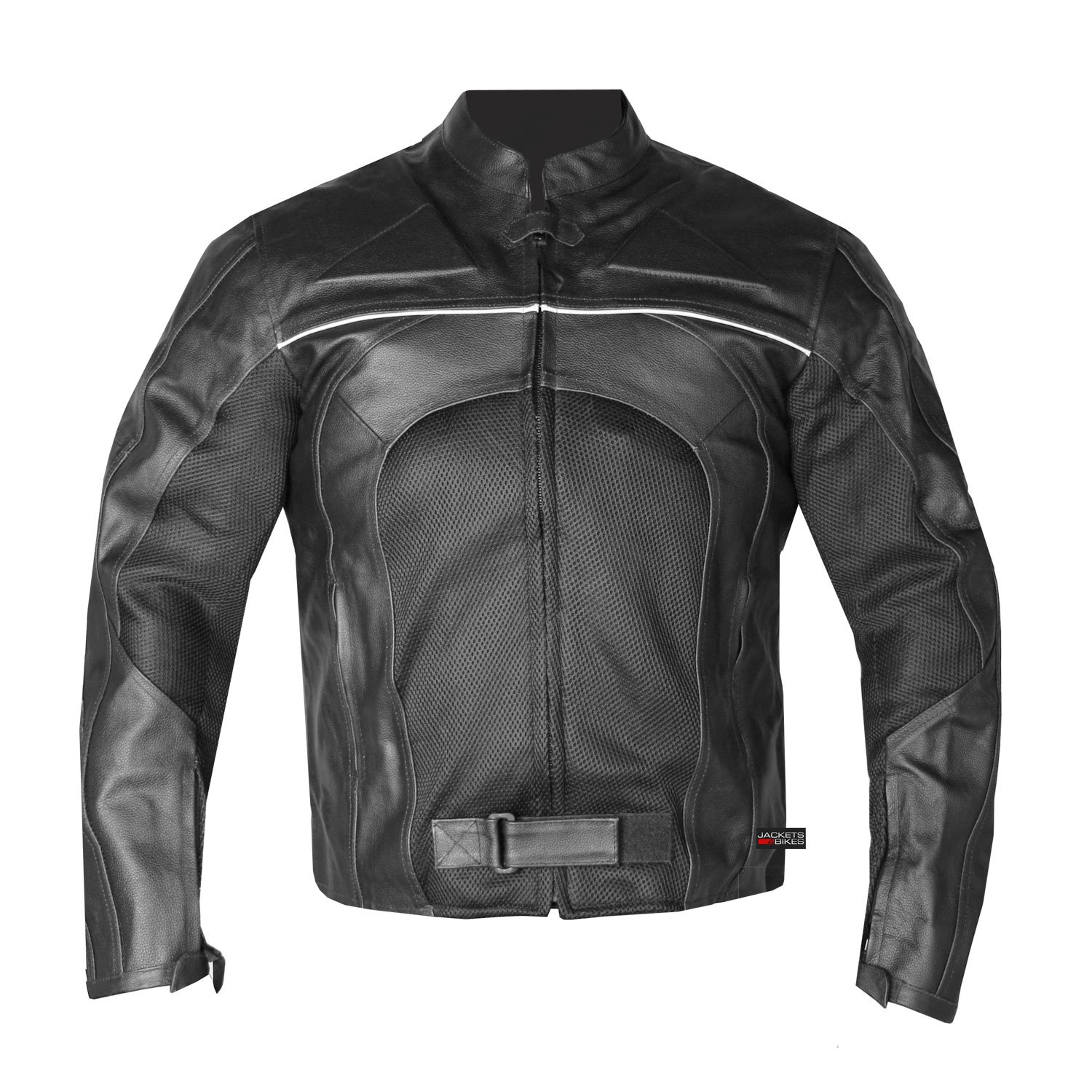 New Men's Razer Motorcycle Biker CE Armor Mesh & Leather Black Riding Jacket XXL