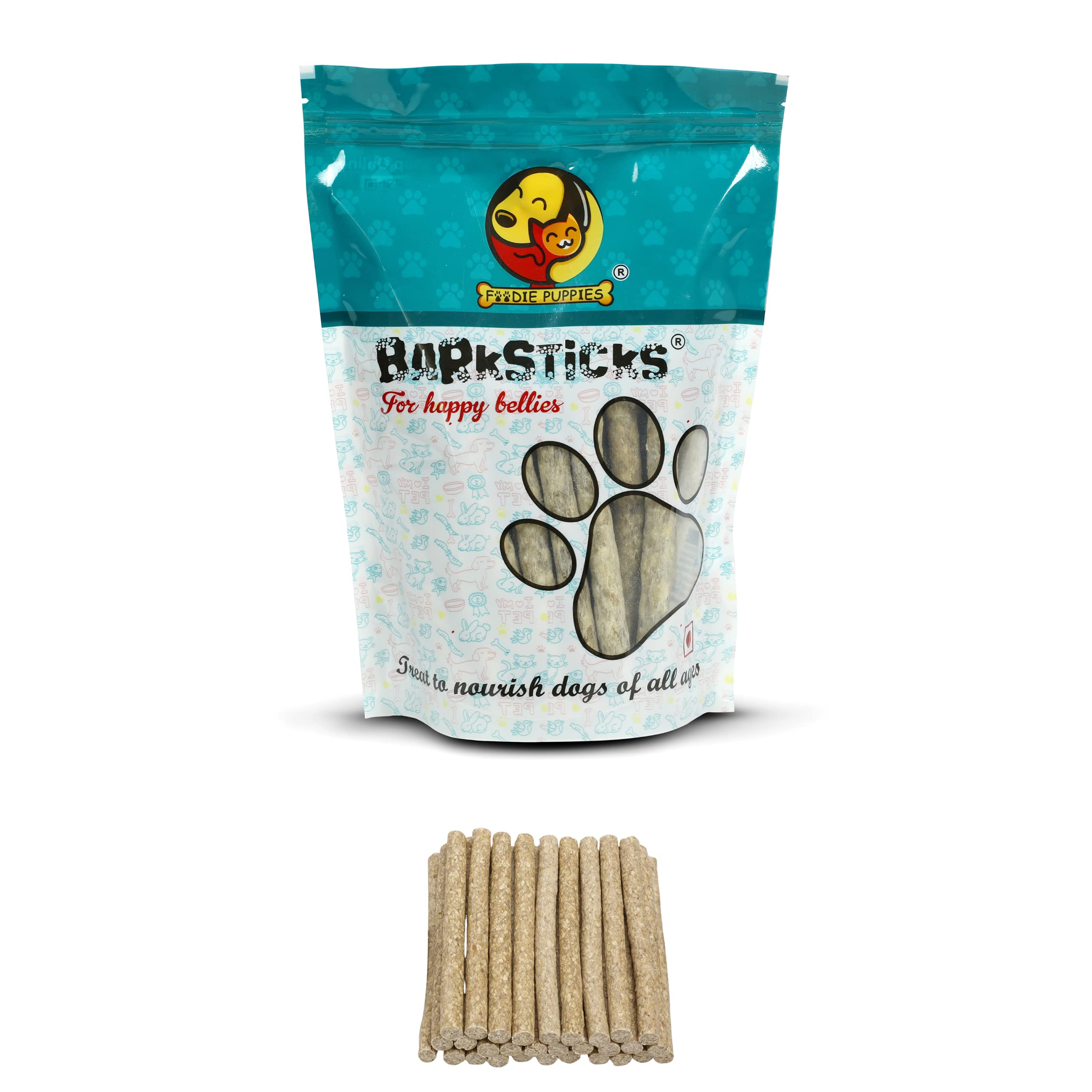 Foodie Puppies Munchy Natural Chew Stick for Puppies and Dog - 450g | Chewing Barkstick Treat for Dogs | Improves Dental Health, Freshen Breath | Reduces Tartar and Plaque (B0893KL2ZC) Amazon Price History, Amazon Price Tracker