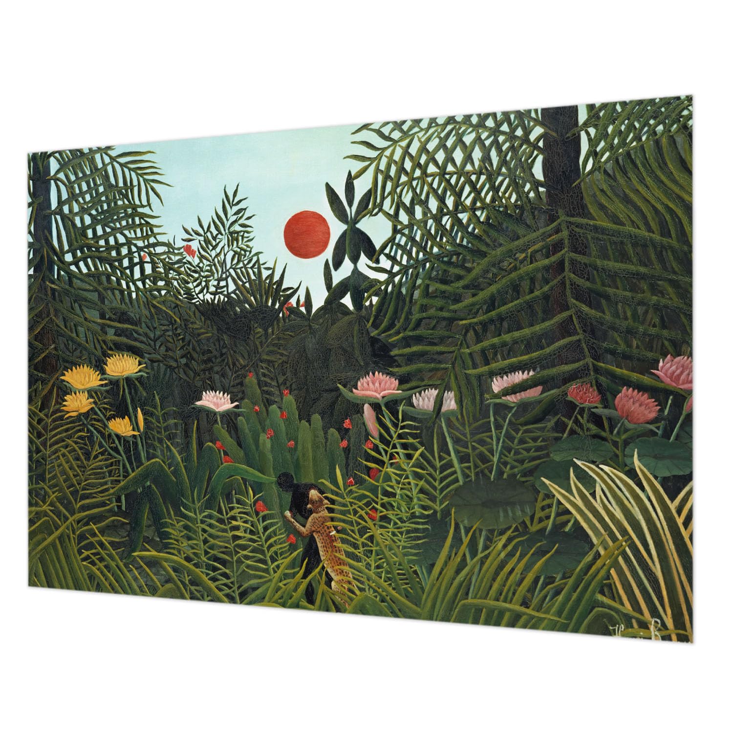 Tapisserie intissée paysage exotique pour salon et chambre