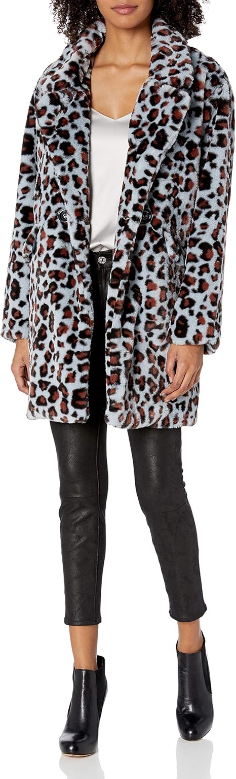 steve madden leopard coat