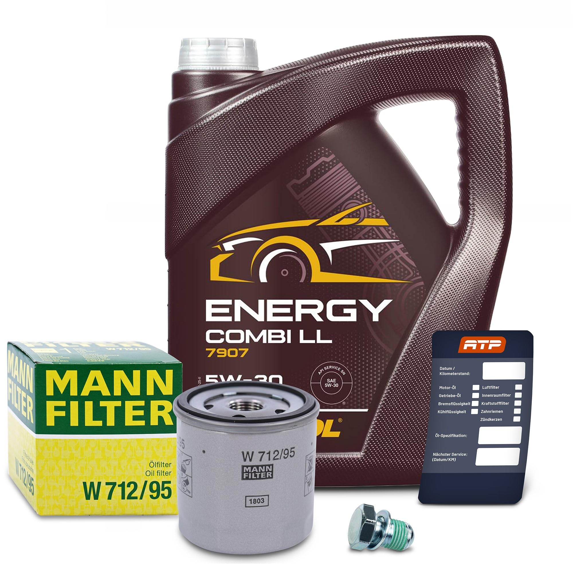 Set bestehend aus Ölfilter + 5l 5W-30 Motoröl 41167864