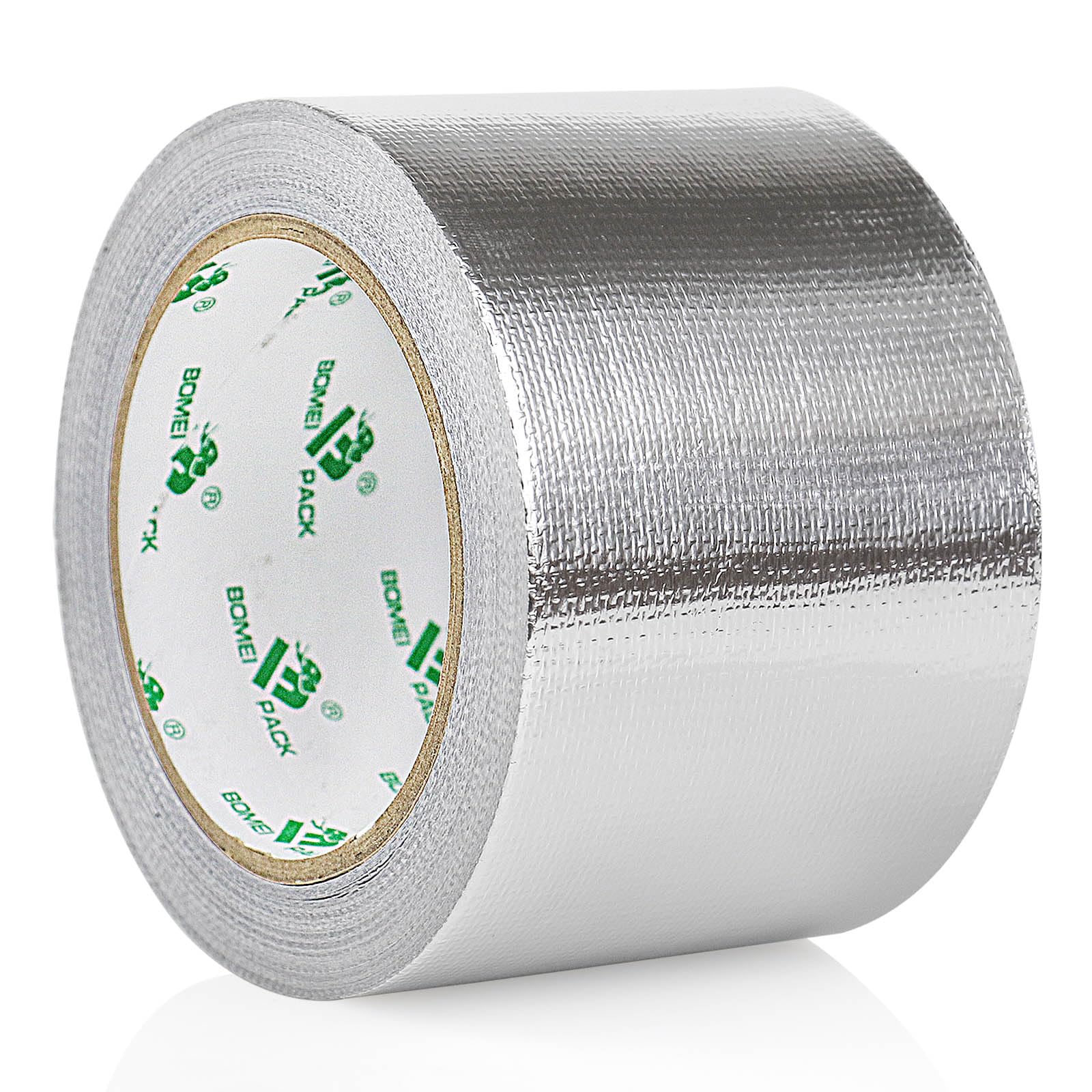 BOMEI PACK Ruban adhésif renforcé en aluminium, 75 mm x 20 m, idéal pour sceller, réparer et isoler les surfaces dans les projets