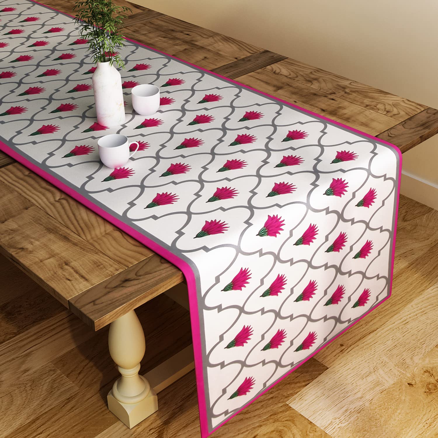 SEJ Table Runner - Pink Dining Table Protector -27