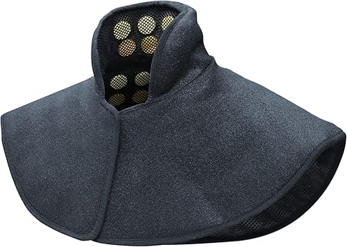 UTK Almohadilla térmica para cuello y hombros, turmalina de jade natural, tamaño mejorado para cubrir más áreas de cuello, hombro, hombro y espalda