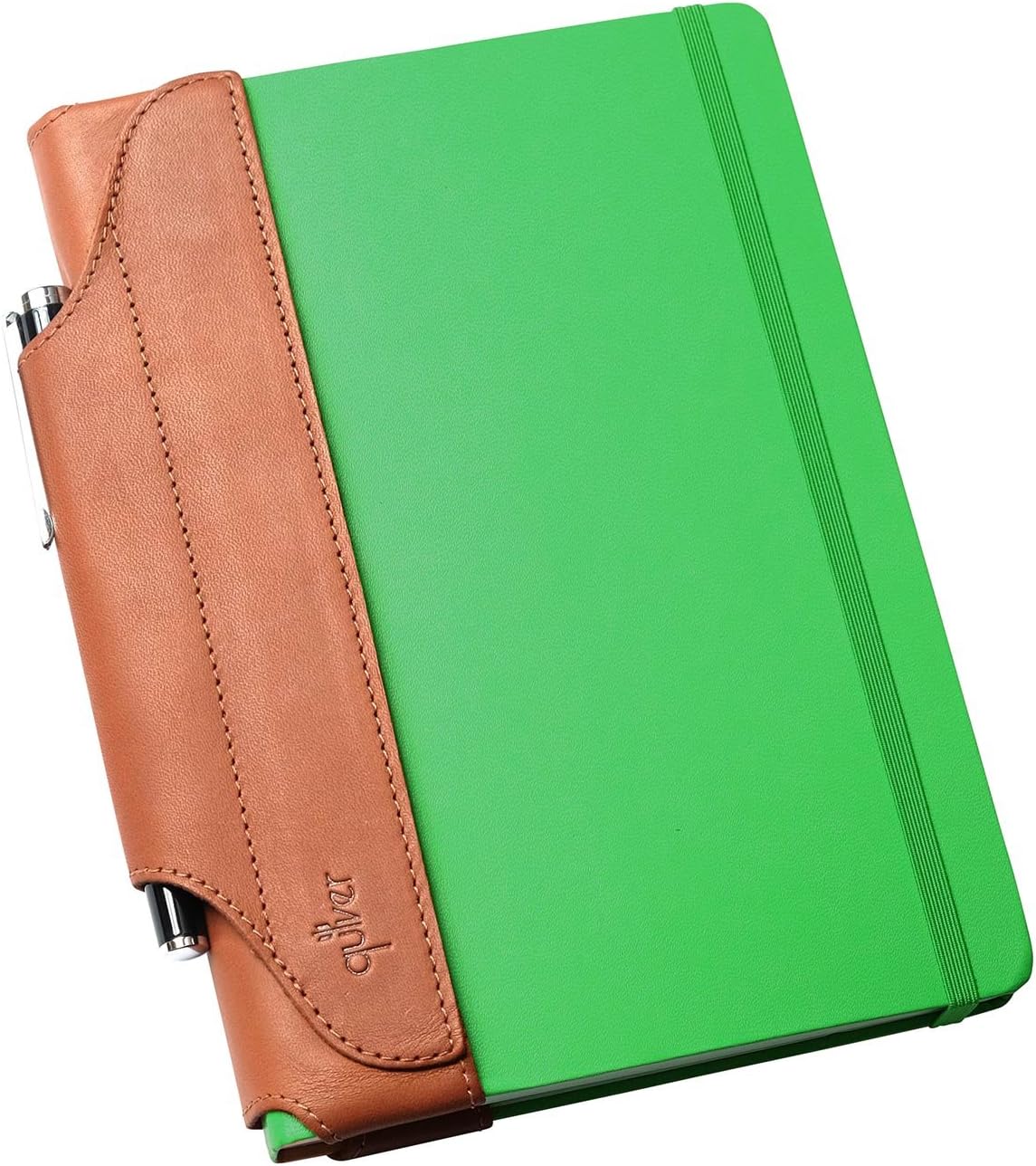 クイヴァ―Quiver　１本差しペンホルダー　モレスキンハードカバー用（A5)茶革