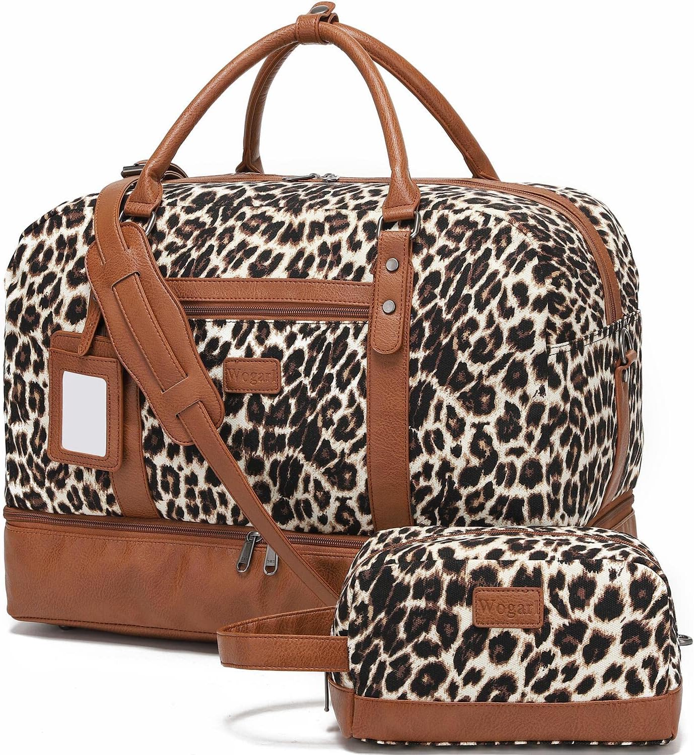 Wogarl Weekender Bags for Women Large Canvas Overnight Bag