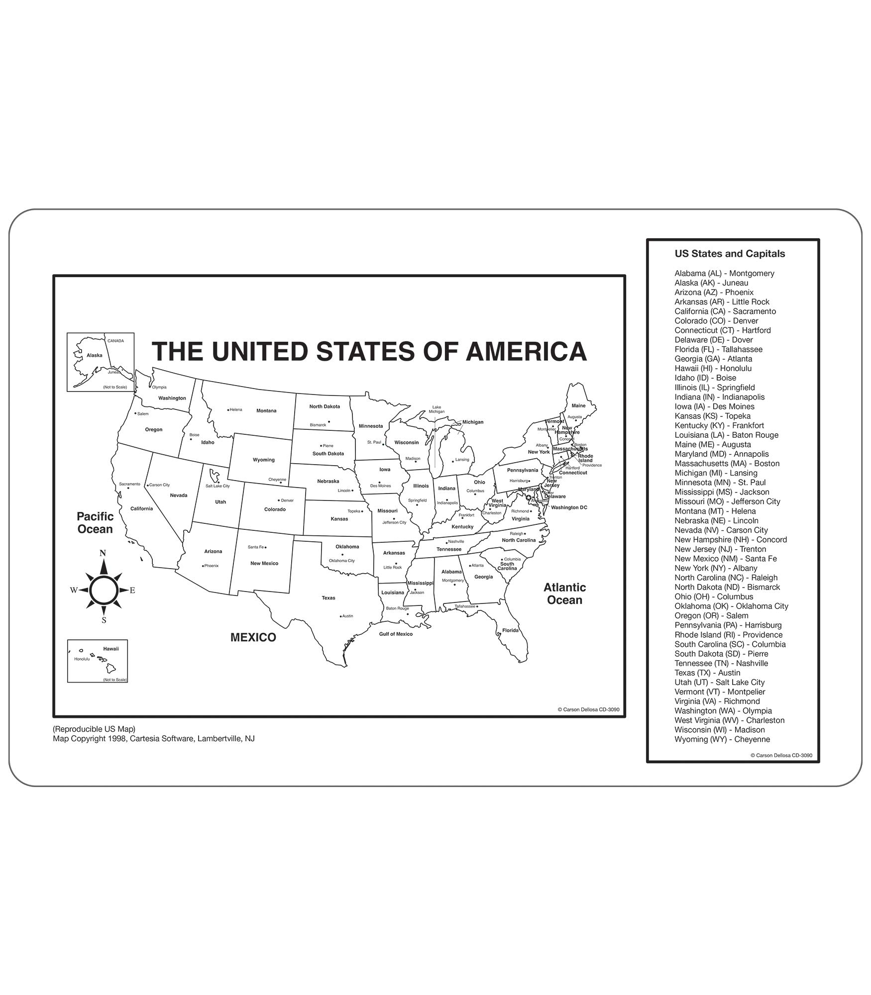 Hoja De Trabajo Con Etiquetas Para Mapas De Estados Unidos 21.700+