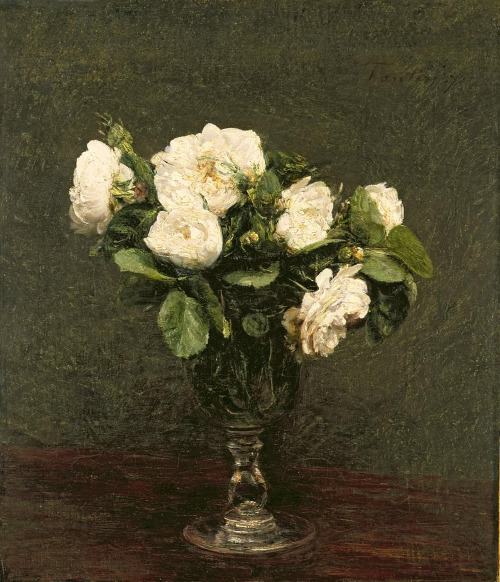 ARTXLXXBN Famous Art Print Poster Vintage Wall Art Famous Paintings by Ignace Henri Jean Fantin Latour Canvas Art Poster for Home Decor 60x90cm