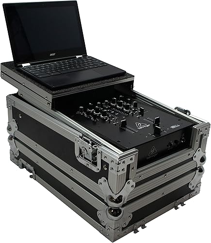 Miniatura 3 de Harmony Audio HC10MIXLT Flight DJ Laptop Glide - Funda mezcladora de 10 pulgadas compatible con Pioneer DJM-450