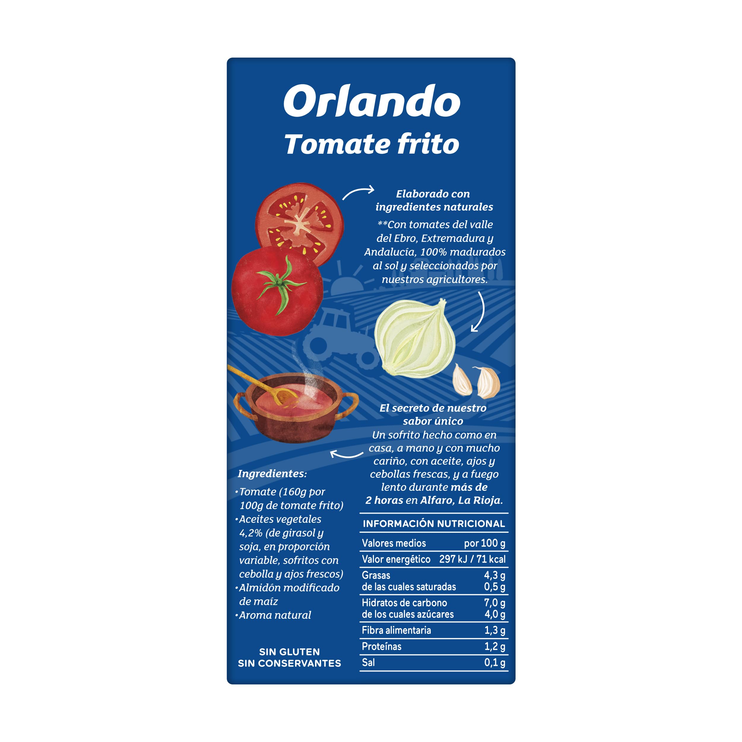 Orlando Tomate Frito 0,0 Brik 350g